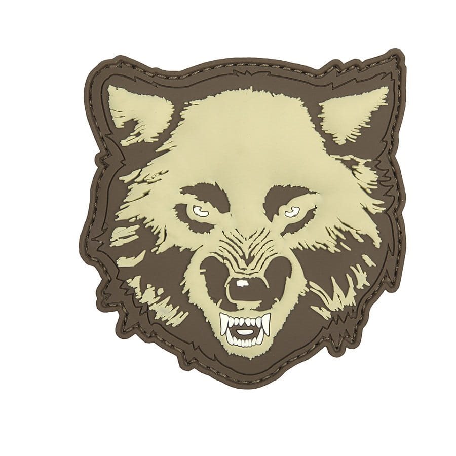 Levně 101INC nášivka 3D plastová VLK velcro COYOTE