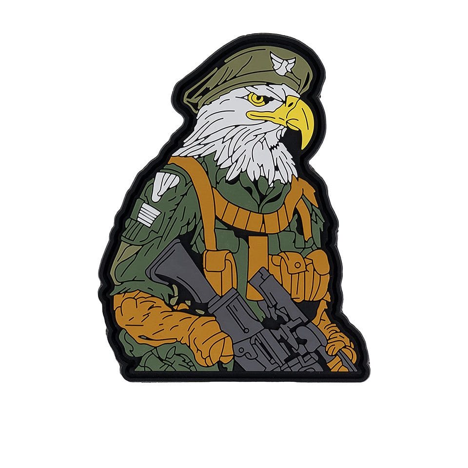 Levně 101INC nášivka 3D plastová DANGEROUS EAGLE velcro