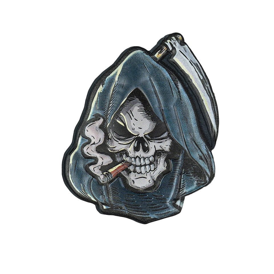Levně 101INC nášivka 3D plastová LEBKA - GRIM REAPER velcro