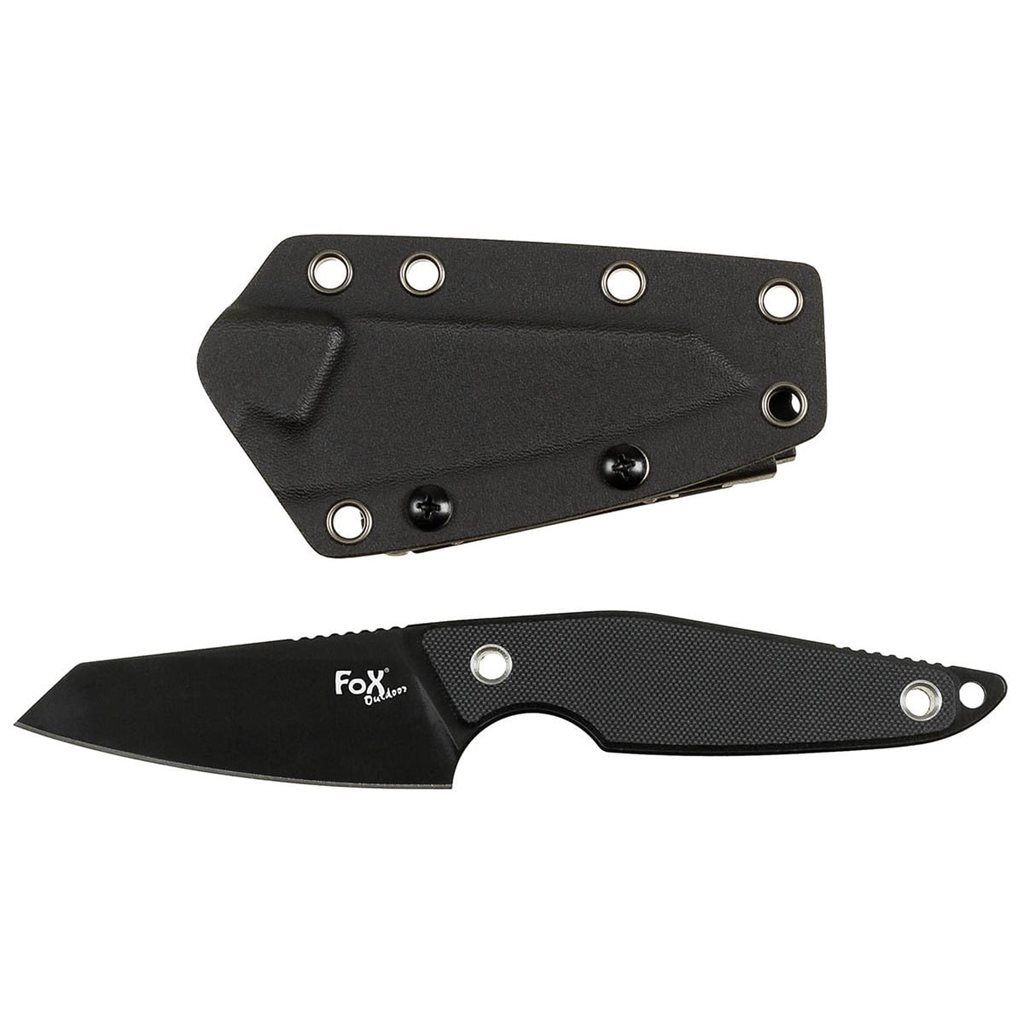 Levně FOX Outdoor nůž RAVEN s kydexovým pouzdrem ČERNÝ
