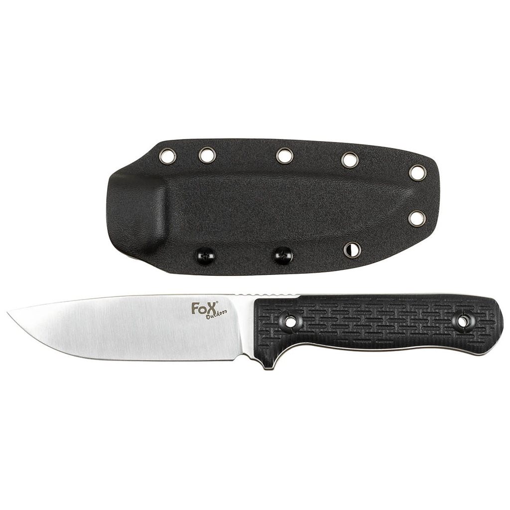 Levně FOX Outdoor nůž BUSHCRAFT s kydexovým pouzdrem ČERNÝ