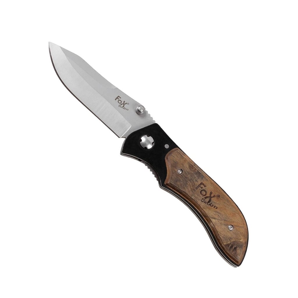 Levně FOX Outdoor nůž zavírací střenka z ušlechtil. dřeva 20,5 cm
