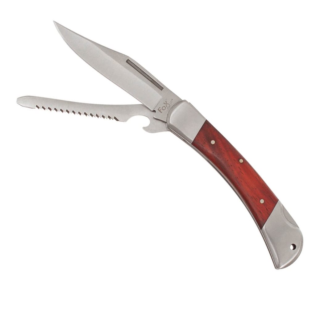 Levně FOX Outdoor nůž zavírací s pilkou HUNTER 22 cm
