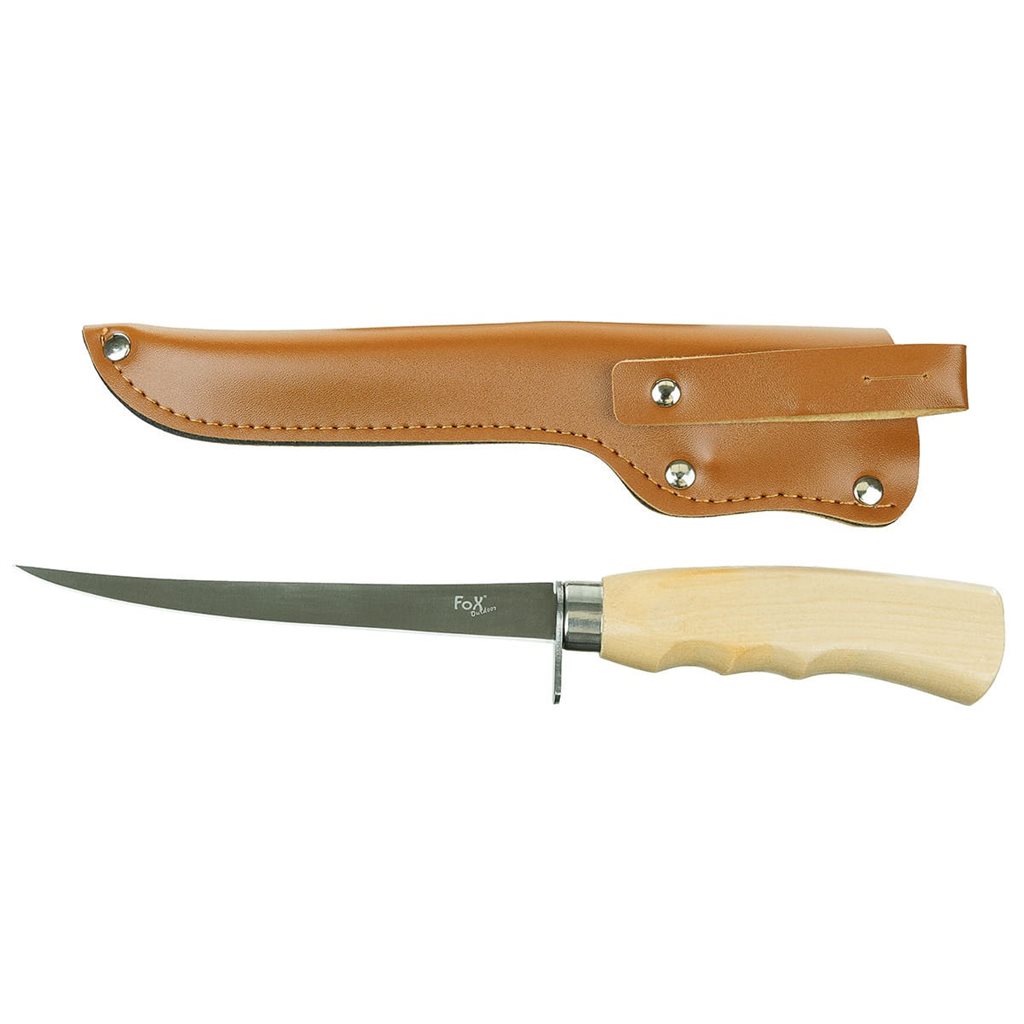 Levně FOX Outdoor nůž filetovací CLASSIC rukojeť březové DŘEVO