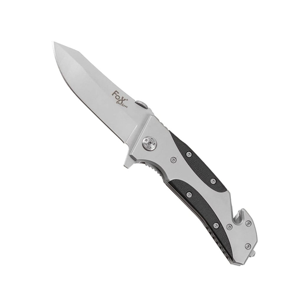Levně FOX Outdoor nůž zavírací 20x8,5 cm STŘÍBRNÝ