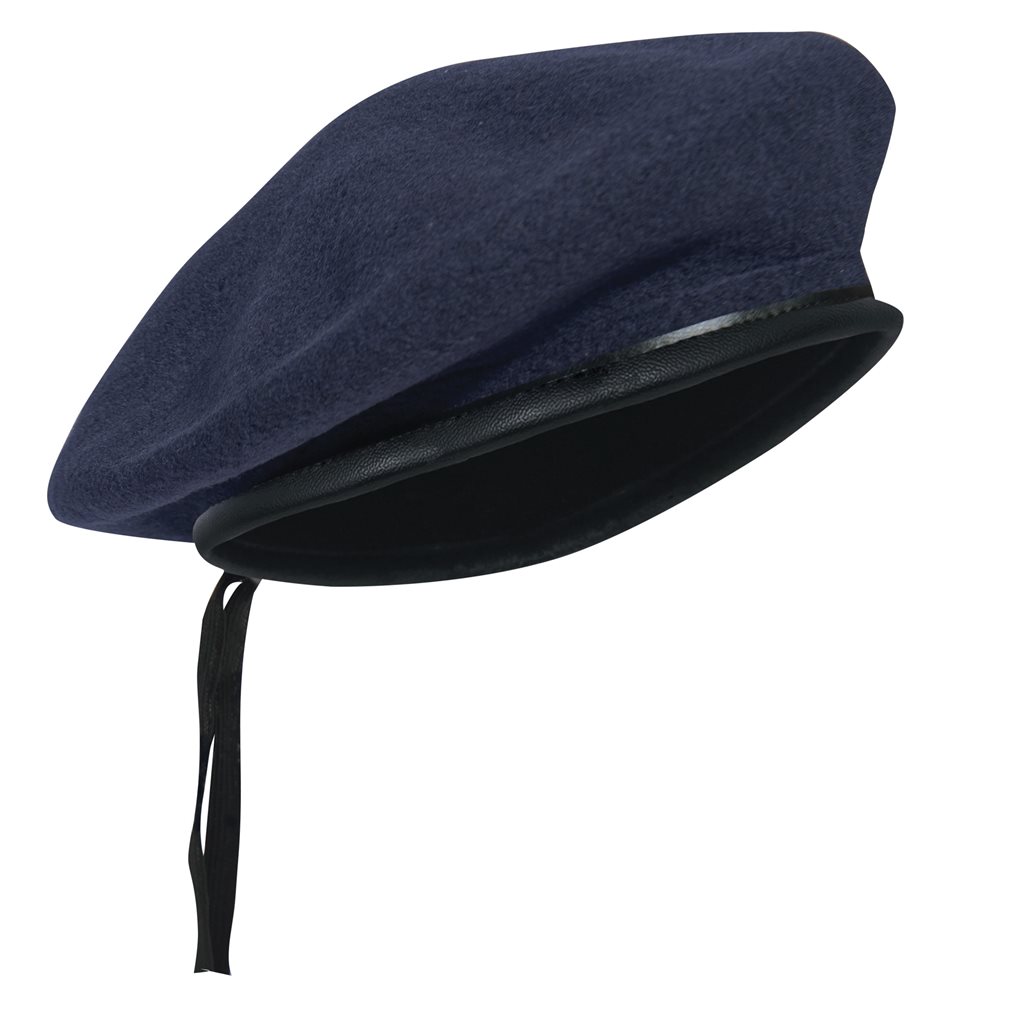 Levně Baret MONTY vlněný TMAVĚ MODRÝ