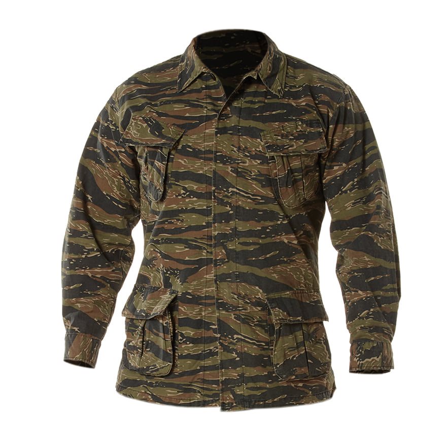 Levně Blůza VINTAGE VIETNAM FATIGUE TIGER STRIPE GREEN