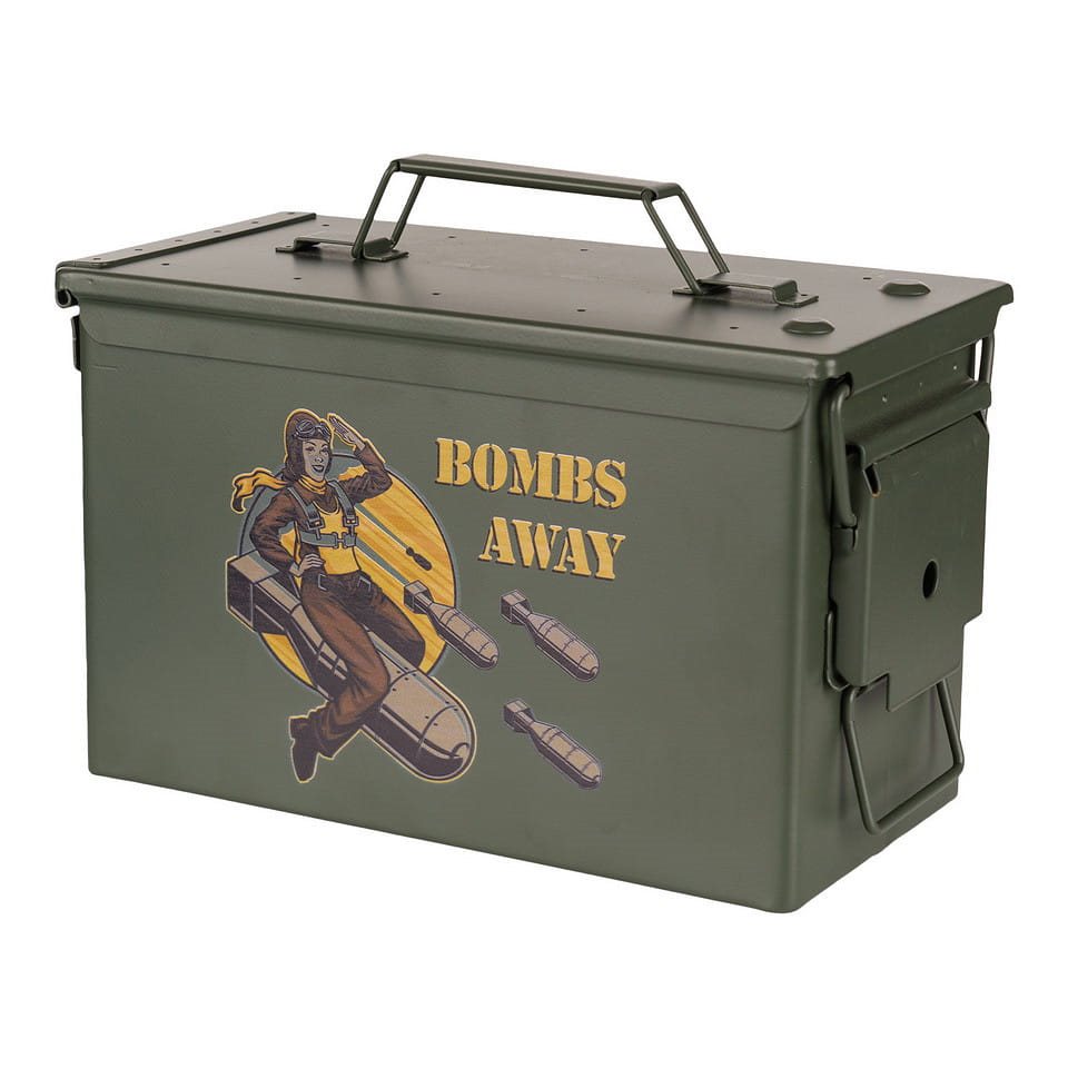 Levně FOSCO bedna na munici CAL.50 Bombs Away ZELENÁ