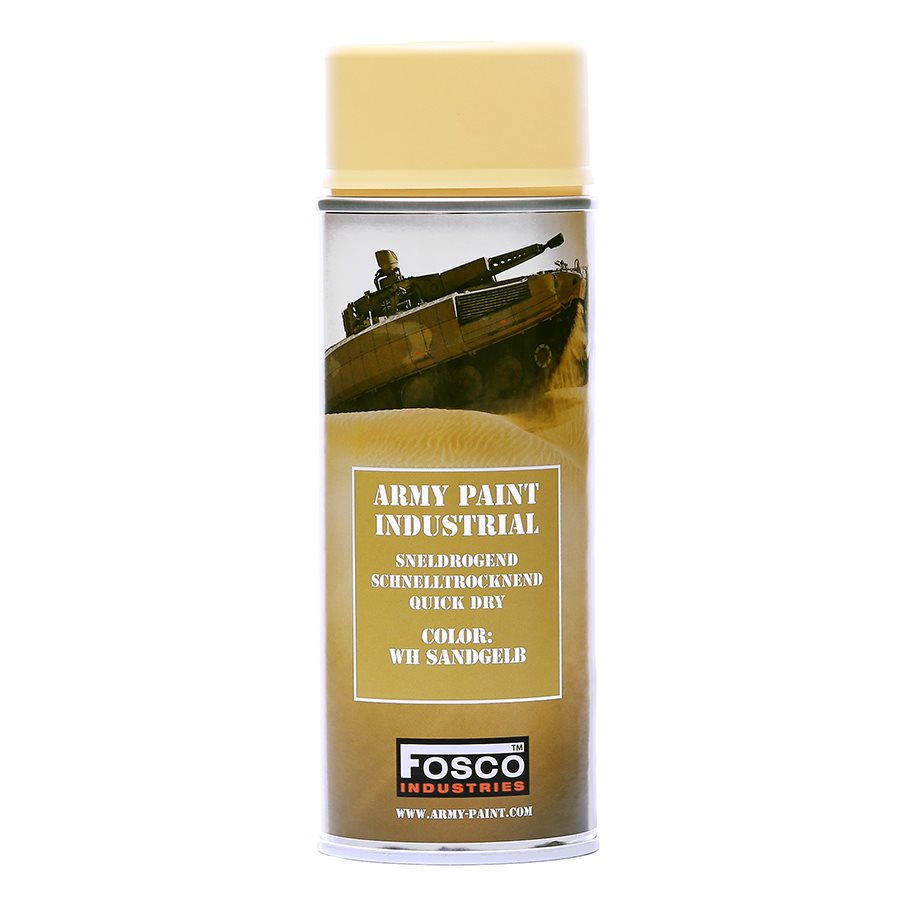 Levně FOSCO barva ARMY ve spreji 400ml WH SANDGELB - PÍSKOVĚ ŽLUTÁ
