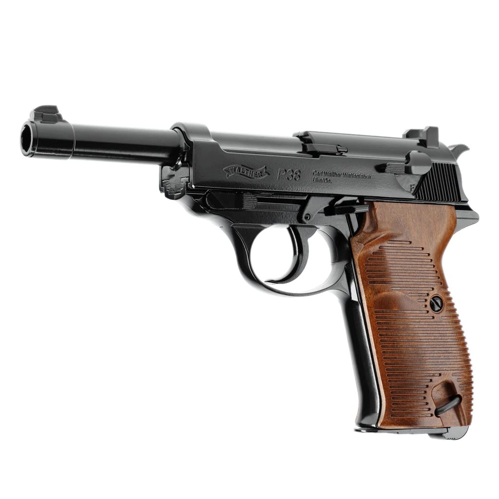 Levně Pistole vzduchová UMAREX Legends P38 BLOWBACK CO2 ČERNÁ - BB 4,5mm steel