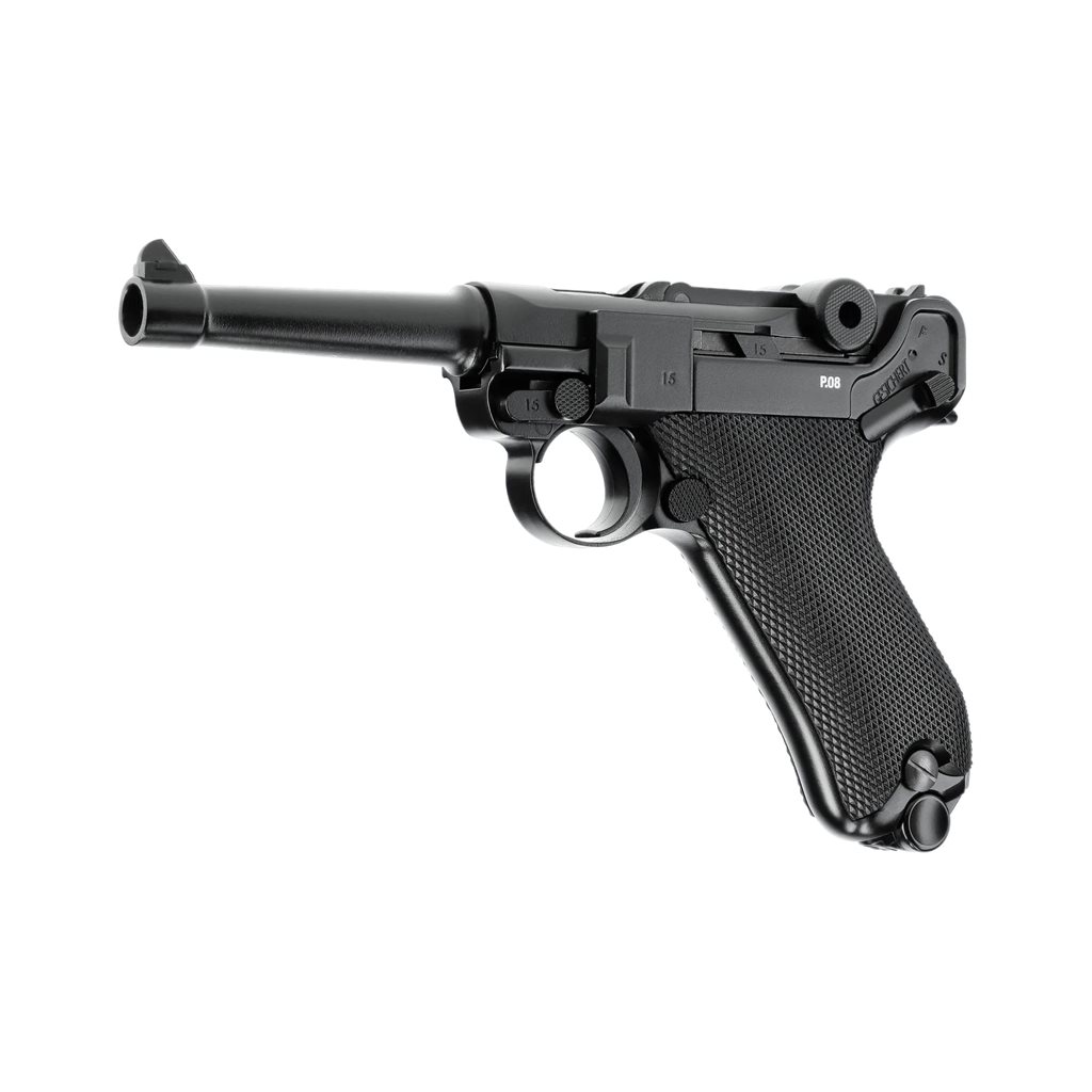 Levně Pistole vzduchová UMAREX Legends P08 BLOWBACK CO2 - BB 4,5mm steel