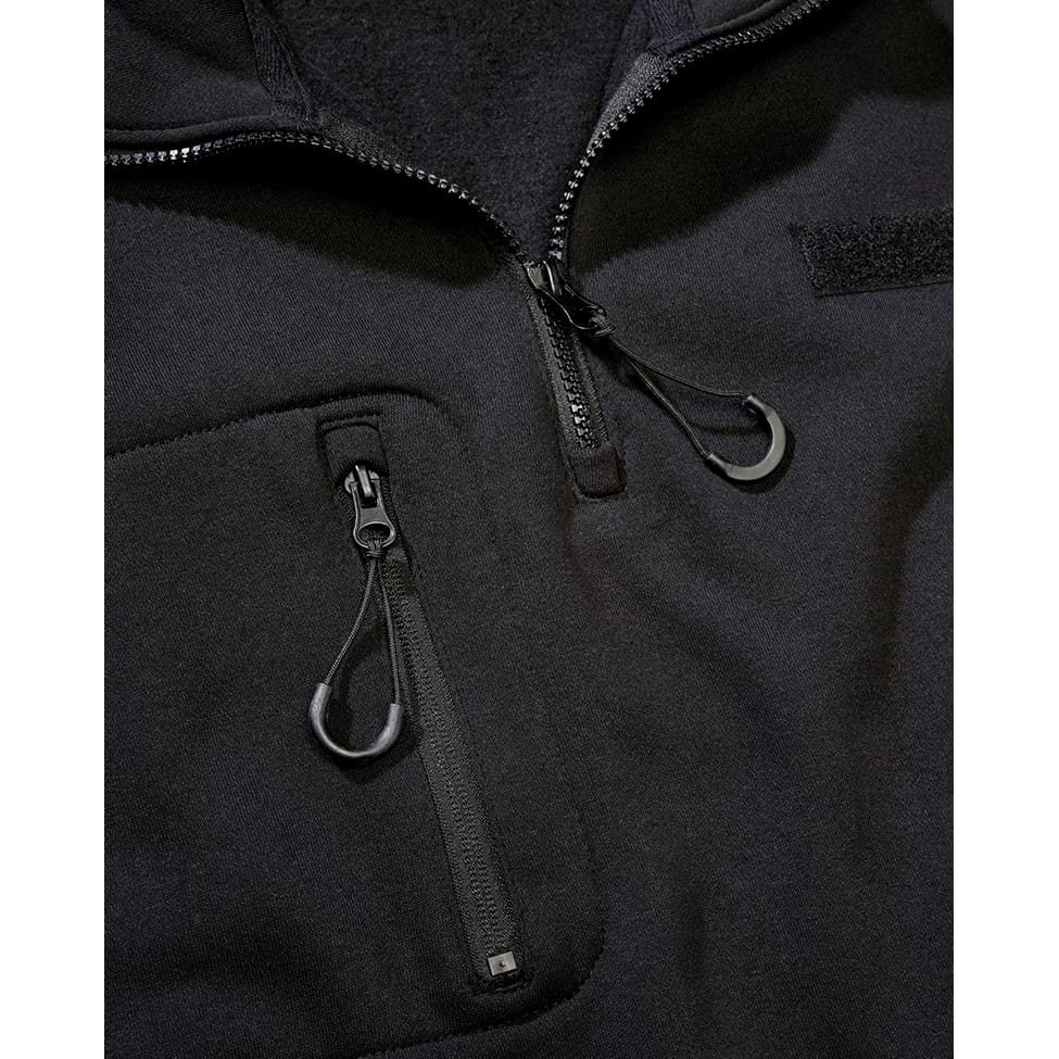 Mikina taktická ¾ zip s Tactical Sweat Troyer ČERNÁ vel. L