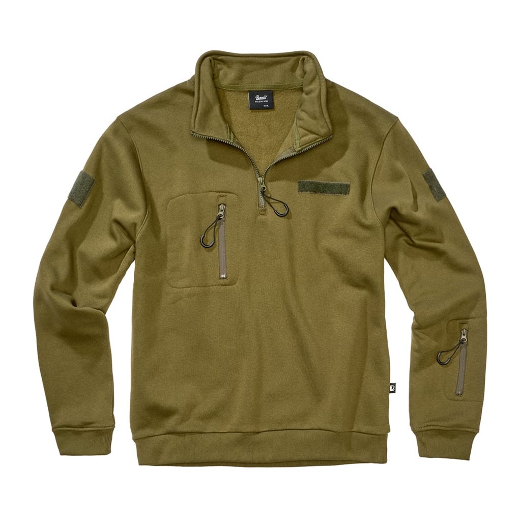 Mikina taktická ¾ zip s Tactical Sweat Troyer ZELENÁ