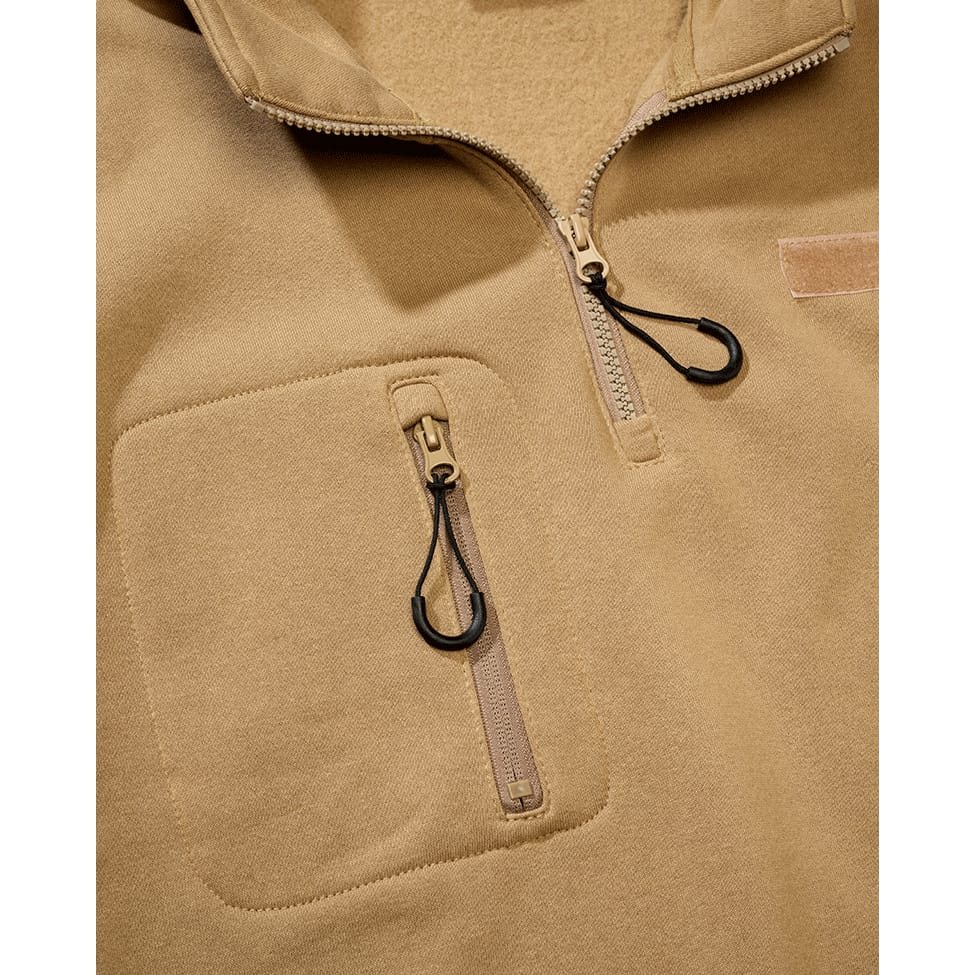Mikina taktická ¾ zip s Tactical Sweat Troyer CAMEL-COYOTE vel. 3XL