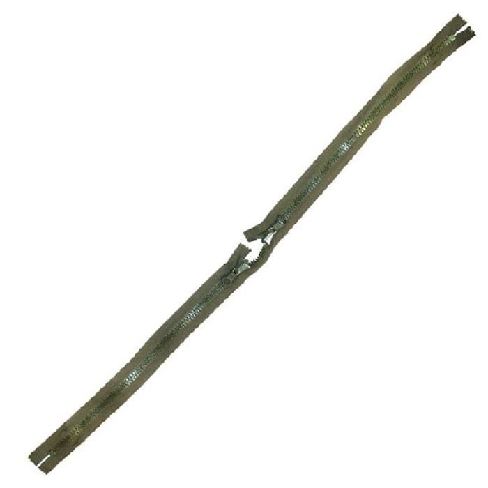 Levně Zip protisměrný plastový délka 45+45 cm OLIV
