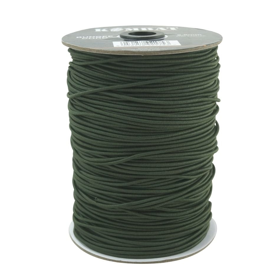 Levně KOMBAT šňůra Bungee CORD ø 2,5 mm / 200 m ZELENÁ