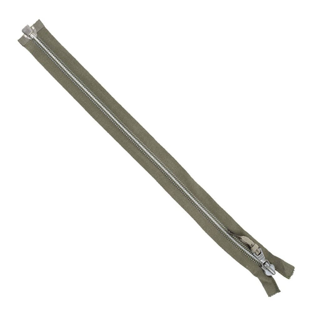 Levně Zip jednocestný plastový délka 45cm OLIV