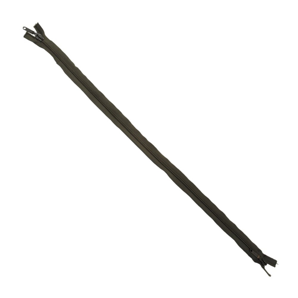 Levně Zip dvoucestný plastový délka 80 cm OLIV