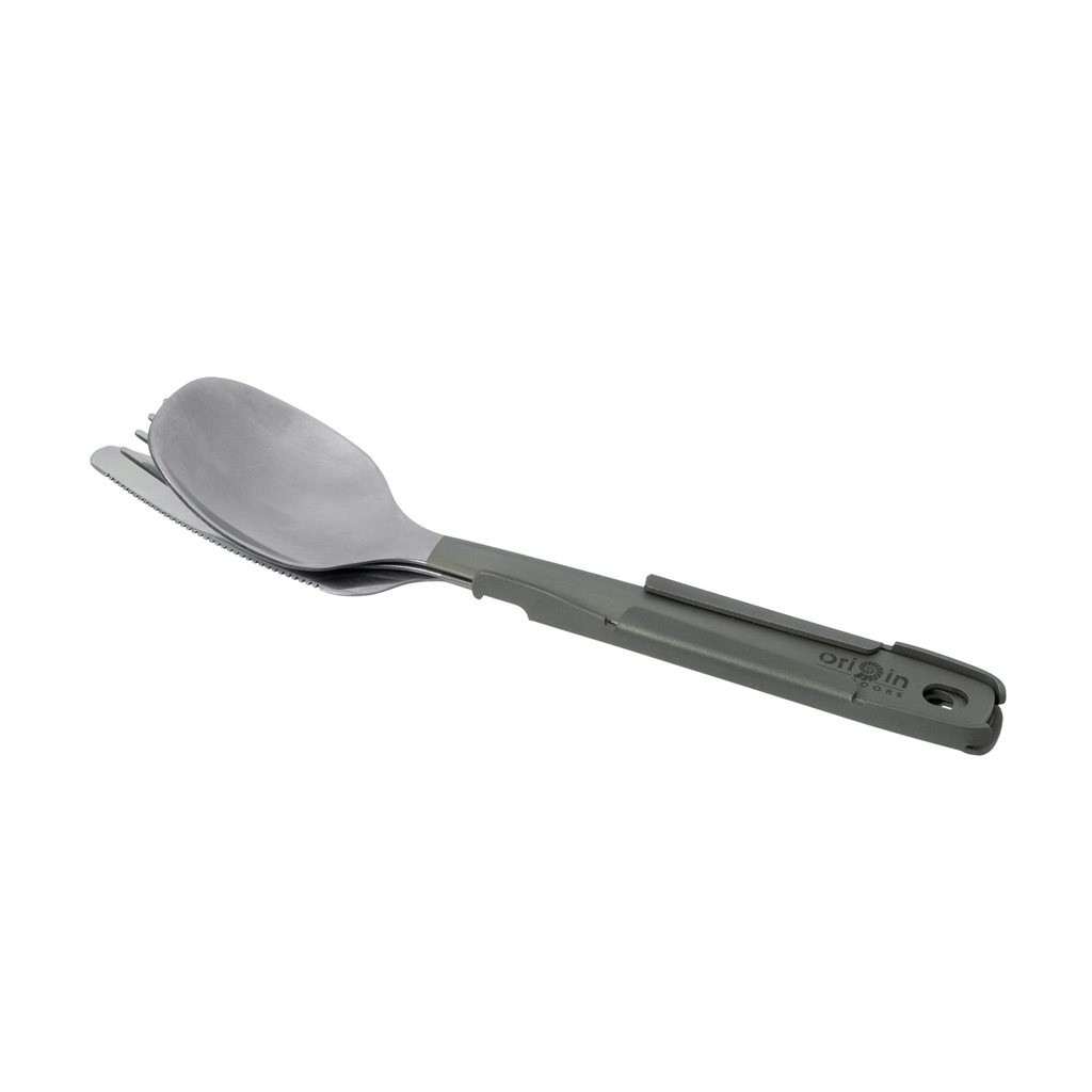 Levně Origin Outdoors příbor lehký cestovní BW 4dílná skládací sada TITAN (45g)