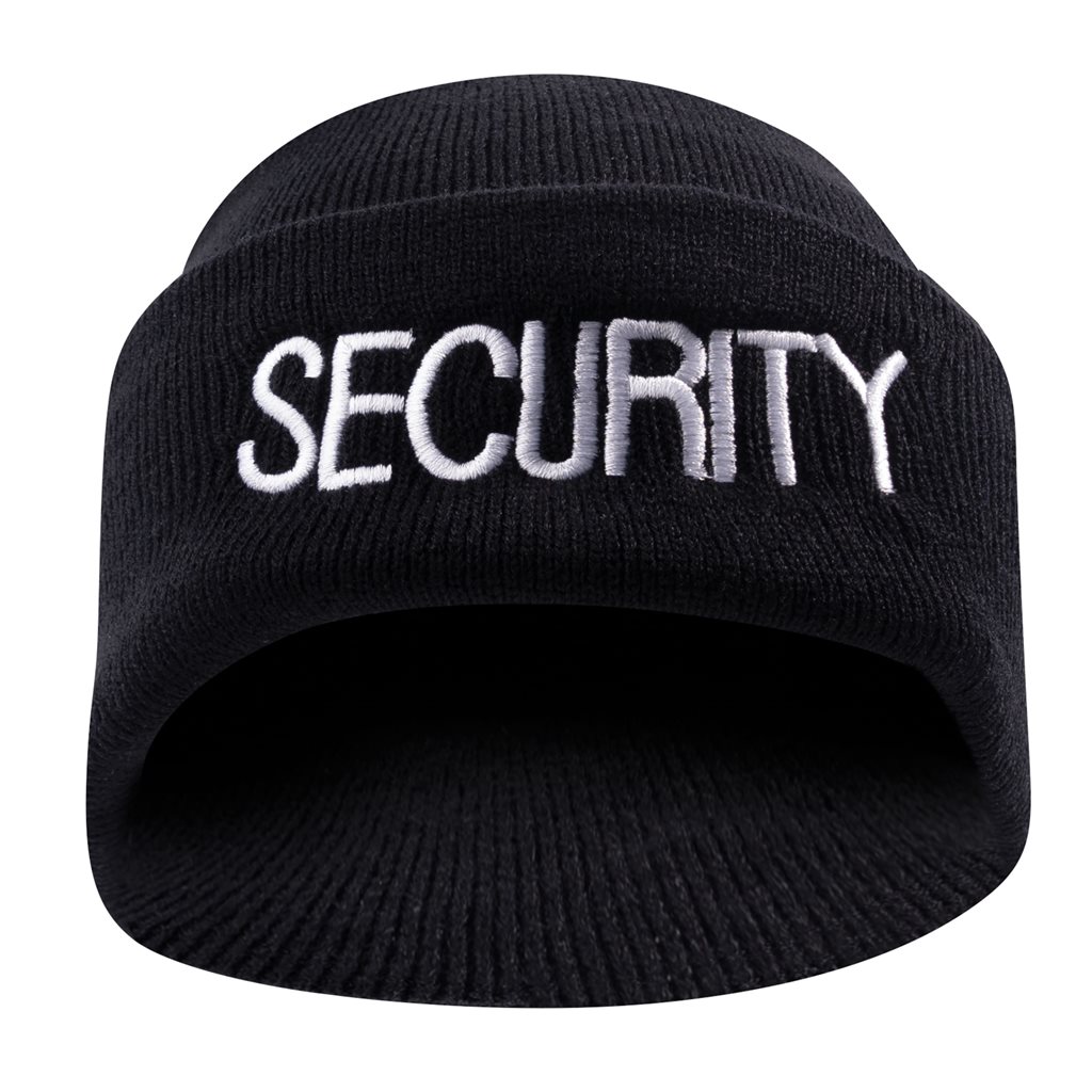 Levně ROTHCO čepice pletená výšivka "SECURITY" ČERNÁ