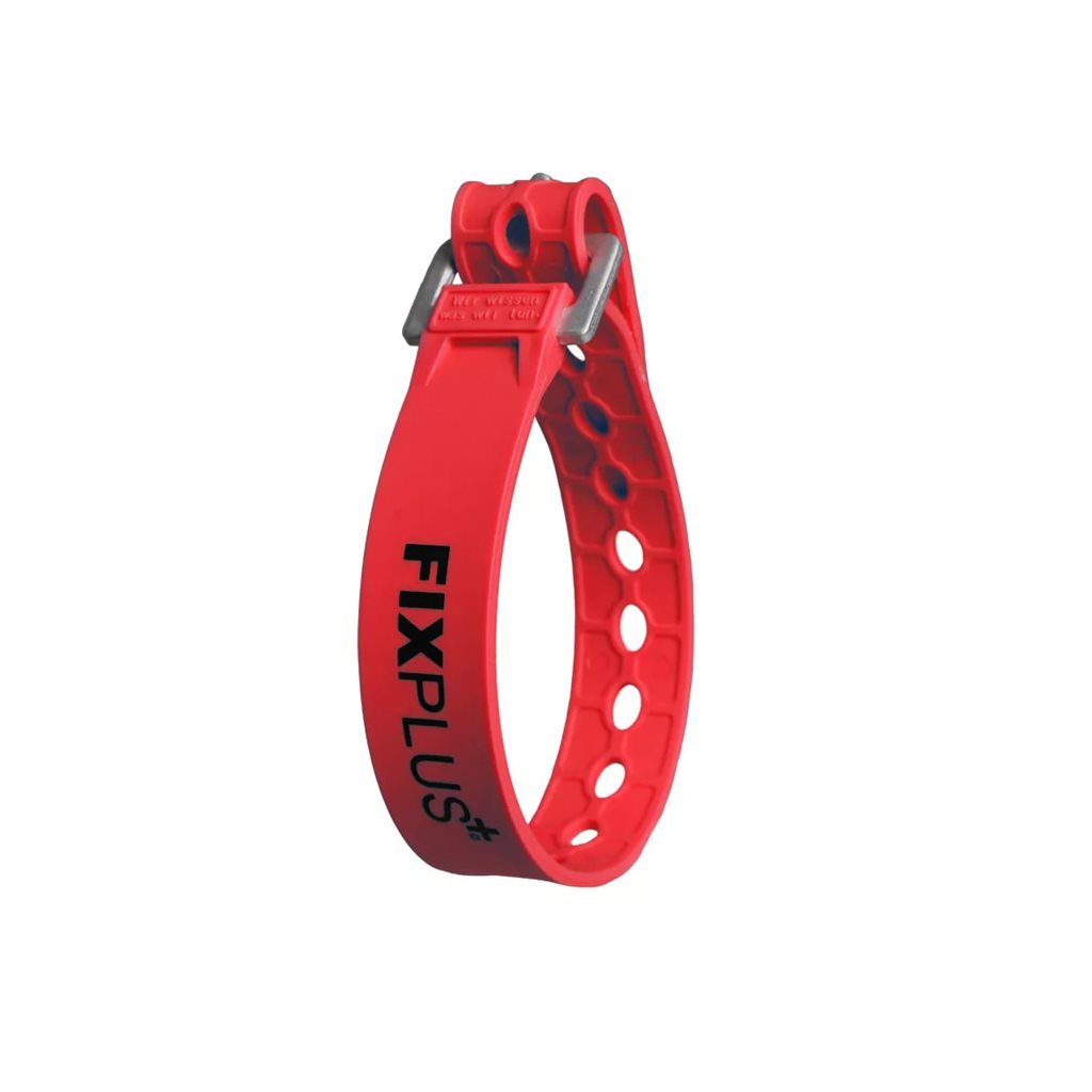 Levně Pásek stahovací gumový FIXPLUS 35 cm ČERVENÝ