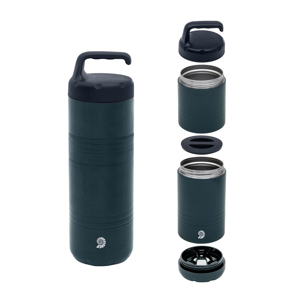 Levně Origin Outdoors termoska na jídlo dvojitá 400/280ml Soft-Touch s lžící