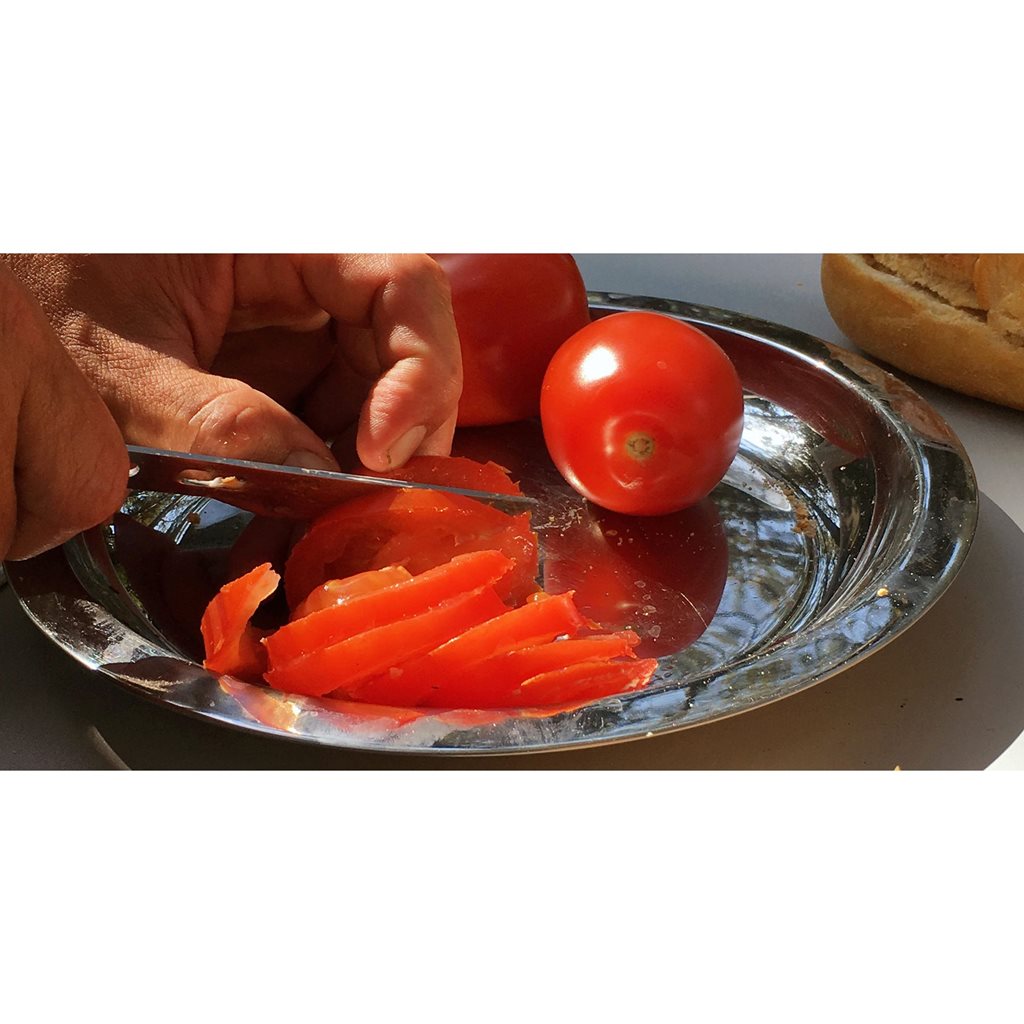 Talíř mělký nerezový 18/8 lesklý 23,5cm