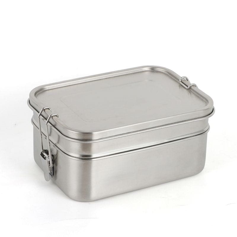 Origin Outdoors box dvoupatrový nerezový na jídlo Lunchbox Deluxe Double