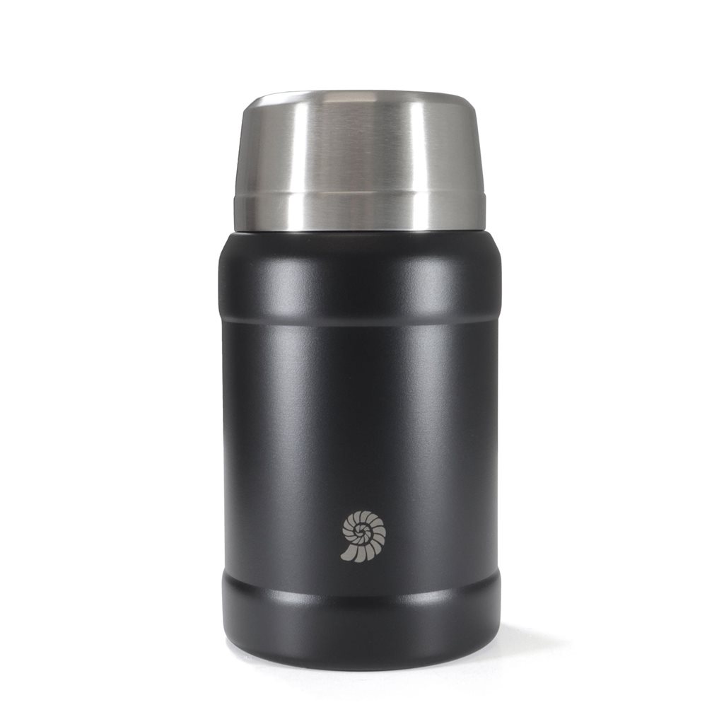 Levně Origin Outdoors termoska na jídlo OUTDOOR s lžící ČERNÁ
