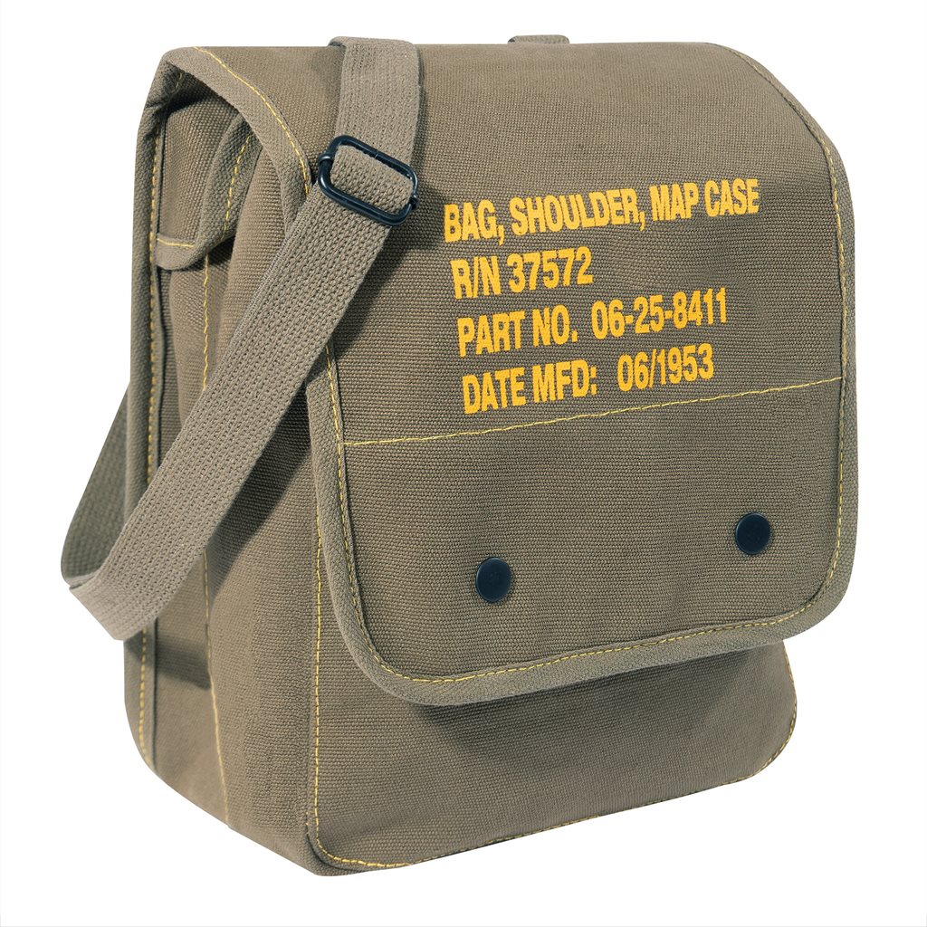 Levně ROTHCO taška přes rameno MAP CASE plátěná ZELENÁ