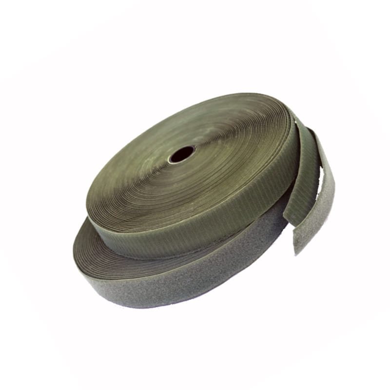 Suchý zip smyčky + háčky šířka 25 mm / 20 m KHAKI ZELENÝ