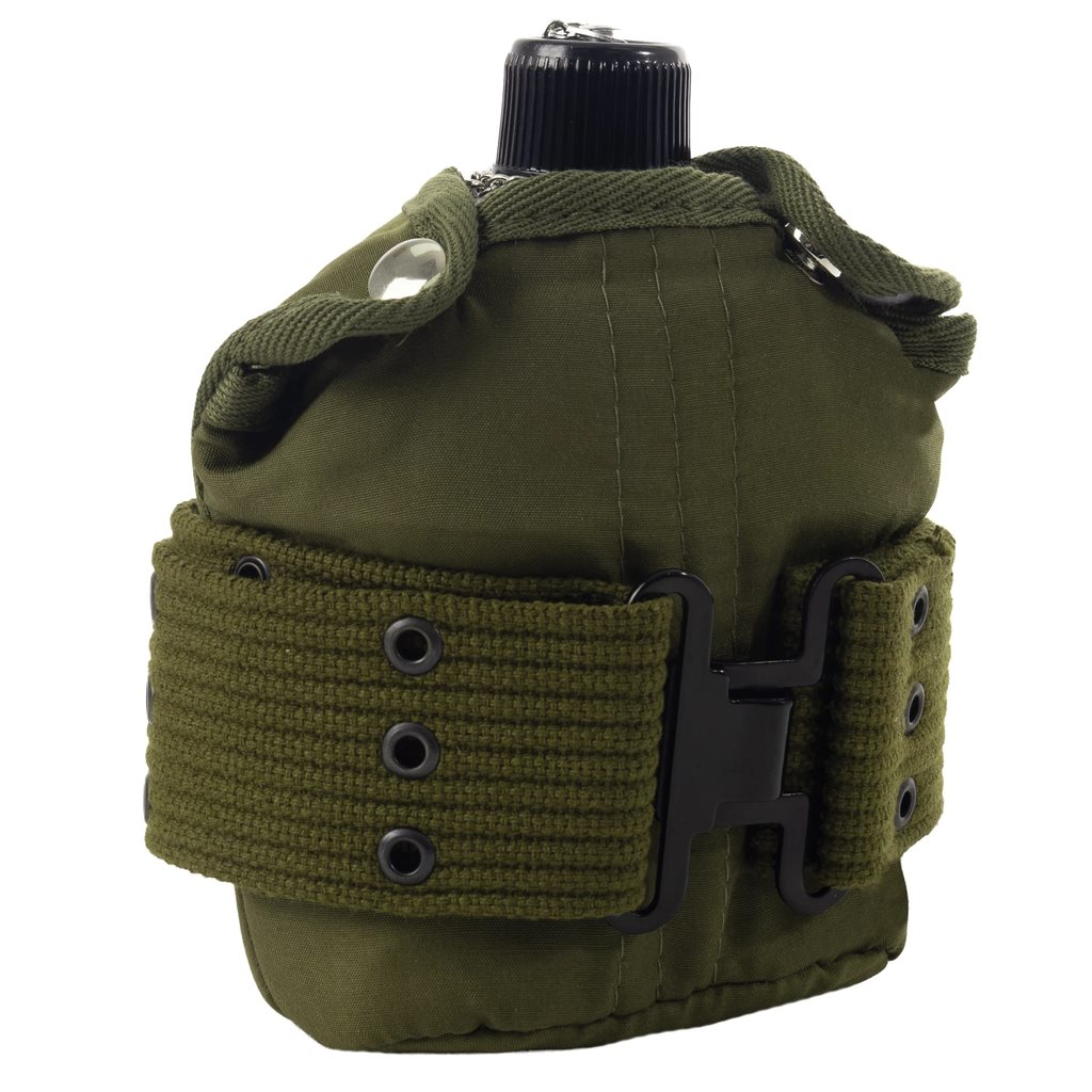 Levně ROTHCO láhev polní alu s obalem a opaskem ZELENÁ