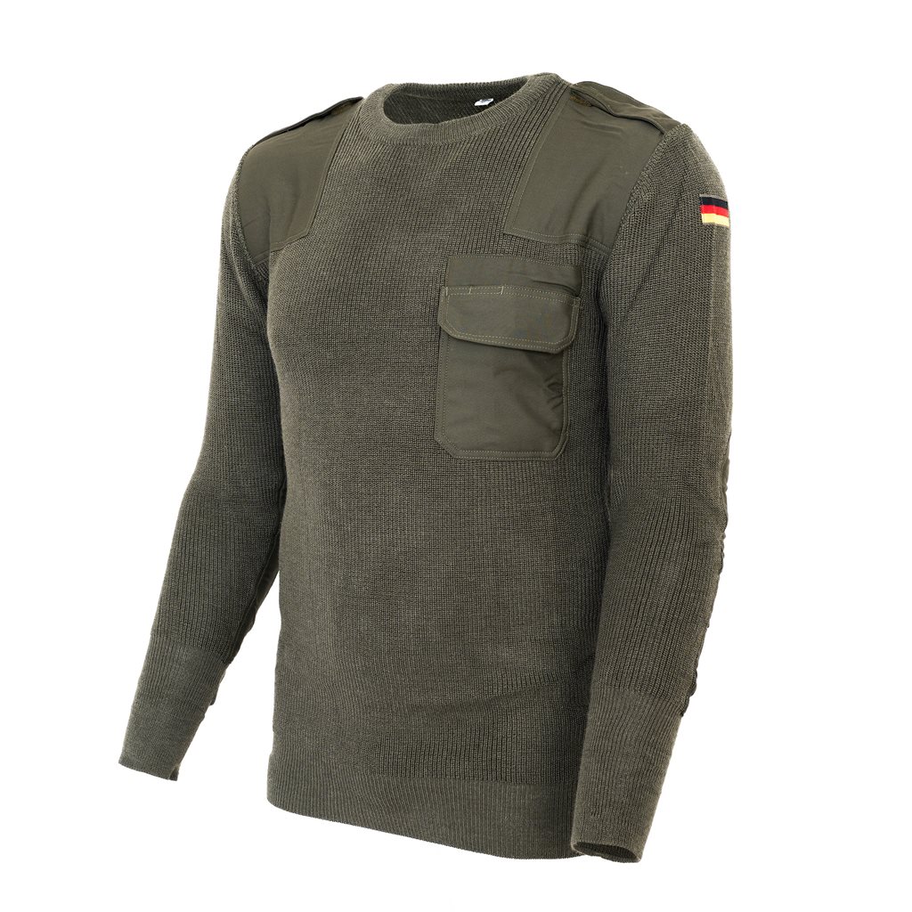 Levně Svetr vlněný BW nový original ZELENÝ