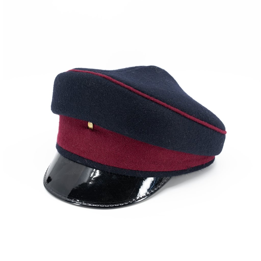 Levně Brigadýrka BRITSKÁ dámská TMAVĚ MODRÁ-PURPUROVÁ