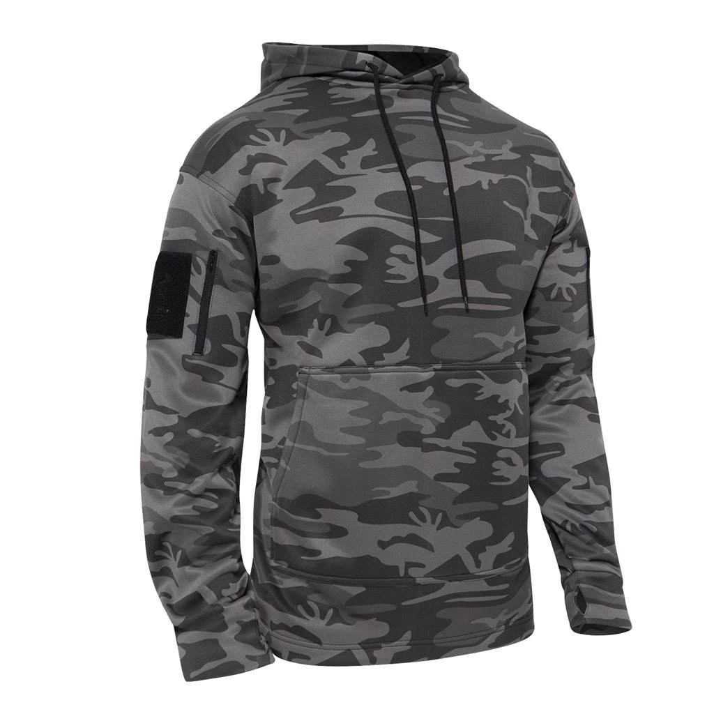 Levně Mikina CONCEALED CARRY s kapucí BLACK CAMO