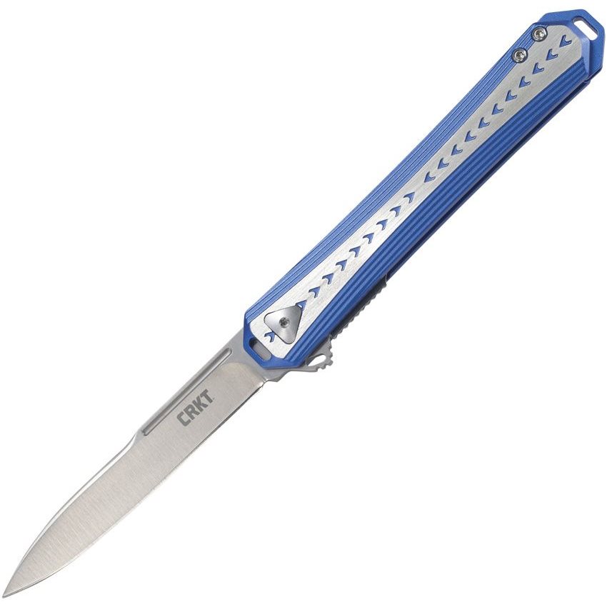 Levně CRKT nůž zavírací STICKLER s hladkou čepelí MODRÝ