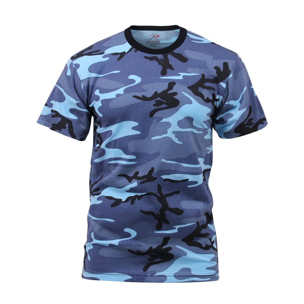 Levně Triko SKYBLUE CAMO