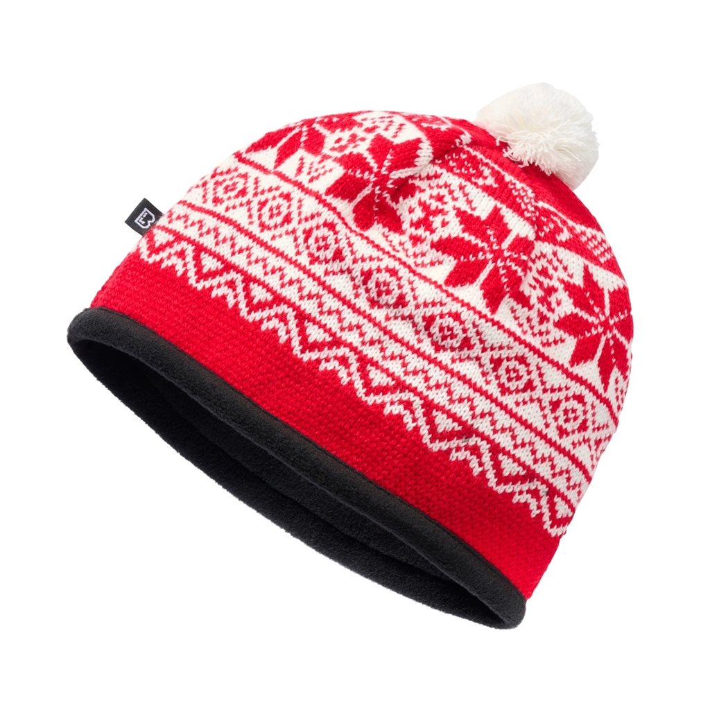 Levně BRANDIT čepice pletená SNOW CAP ČERVENÁ