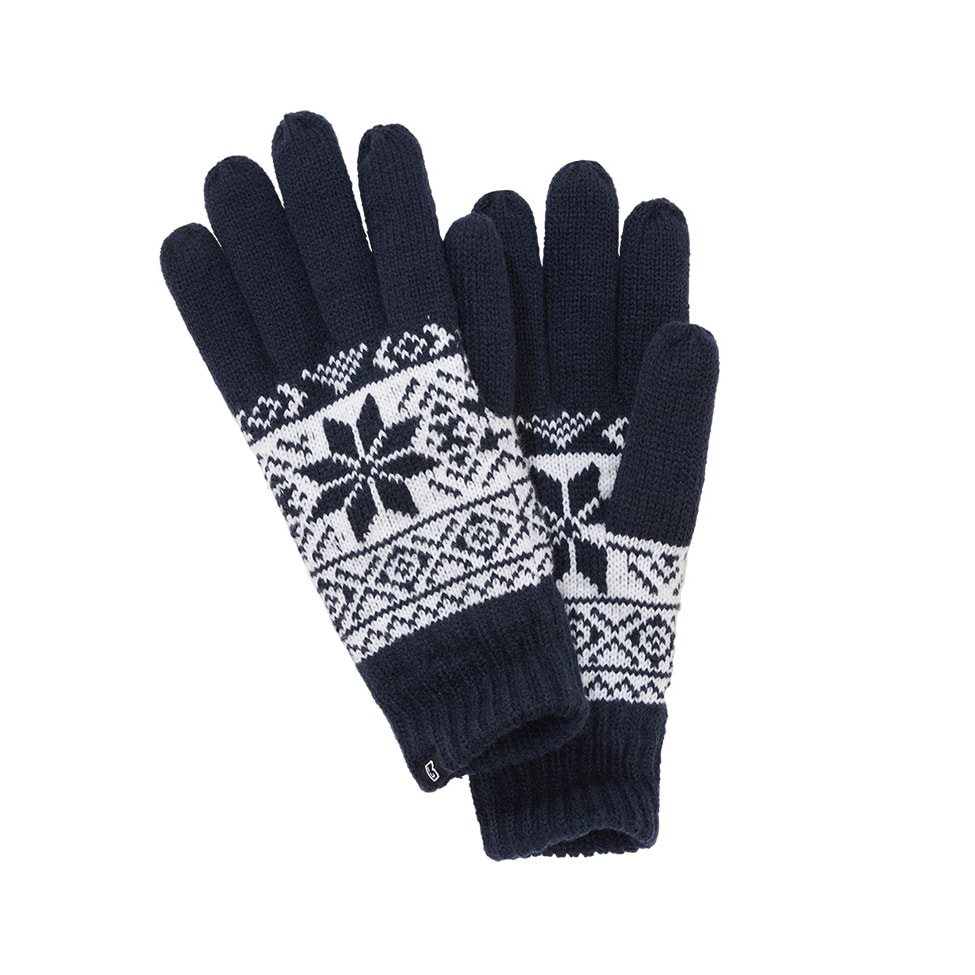 Levně Rukavice SNOW pletené MODRÉ