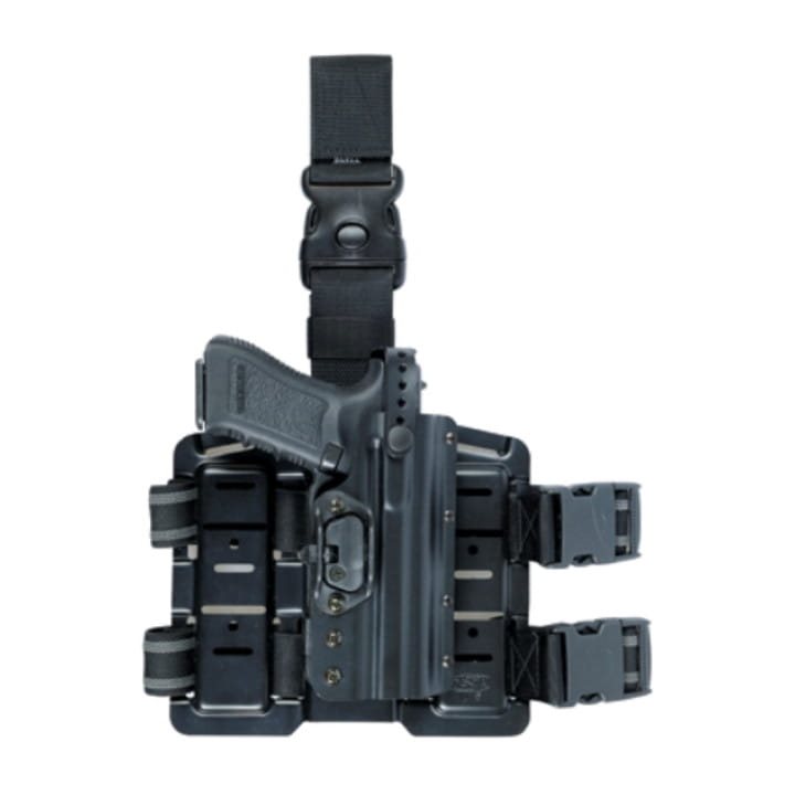 Levně DASTA pouzdro pistolové PHDLB stehenní CZ P-10C, Glock 19 se závěsem 875 PRAVÉ