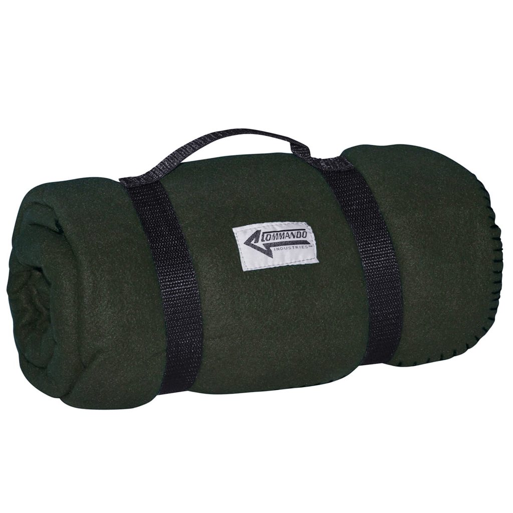 Levně Commando deka FLEECE armystyl 190x140cm ZELENÁ