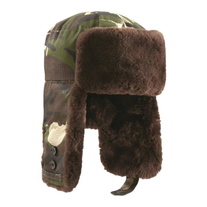 Levně Beranice ušanka RUMUNSKÁ maskovaná DPM camo