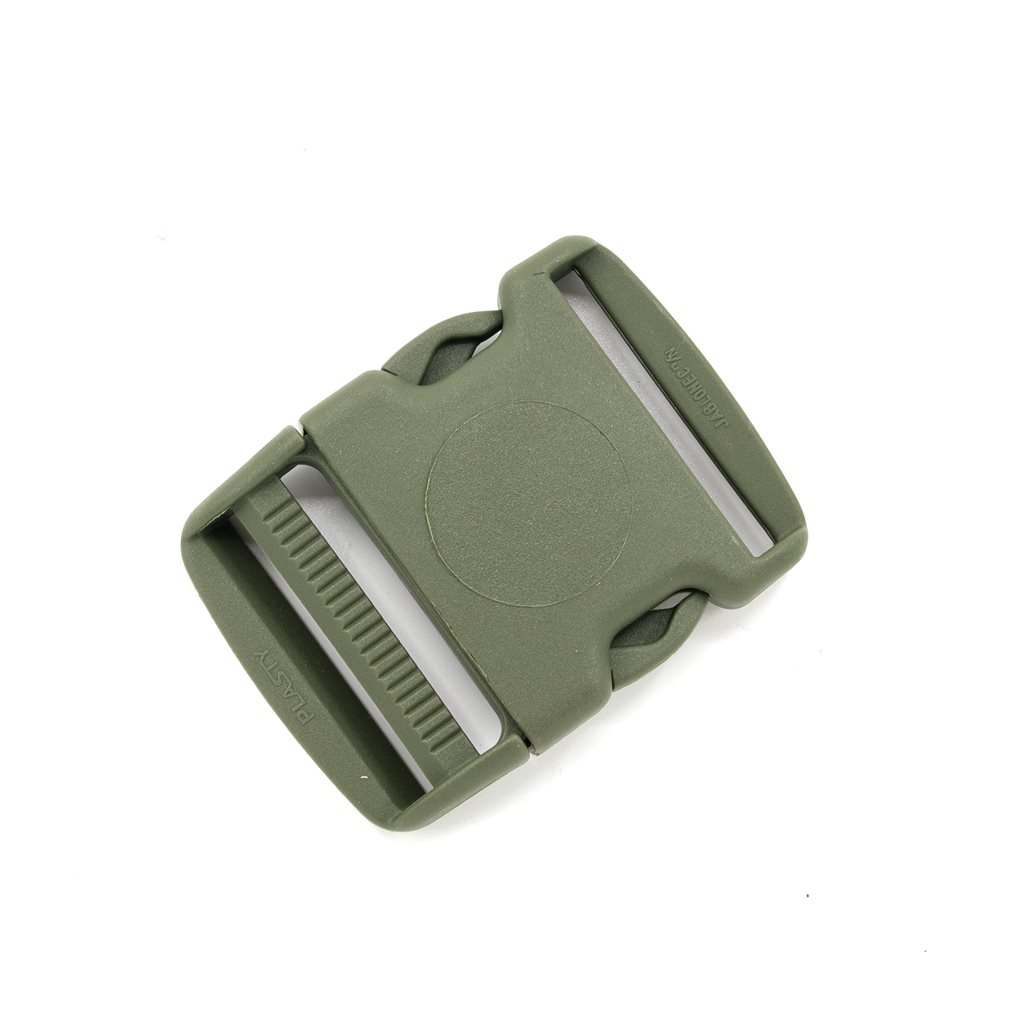 Levně Spona/přezka plastová kompletní 40 mm ZELENÁ