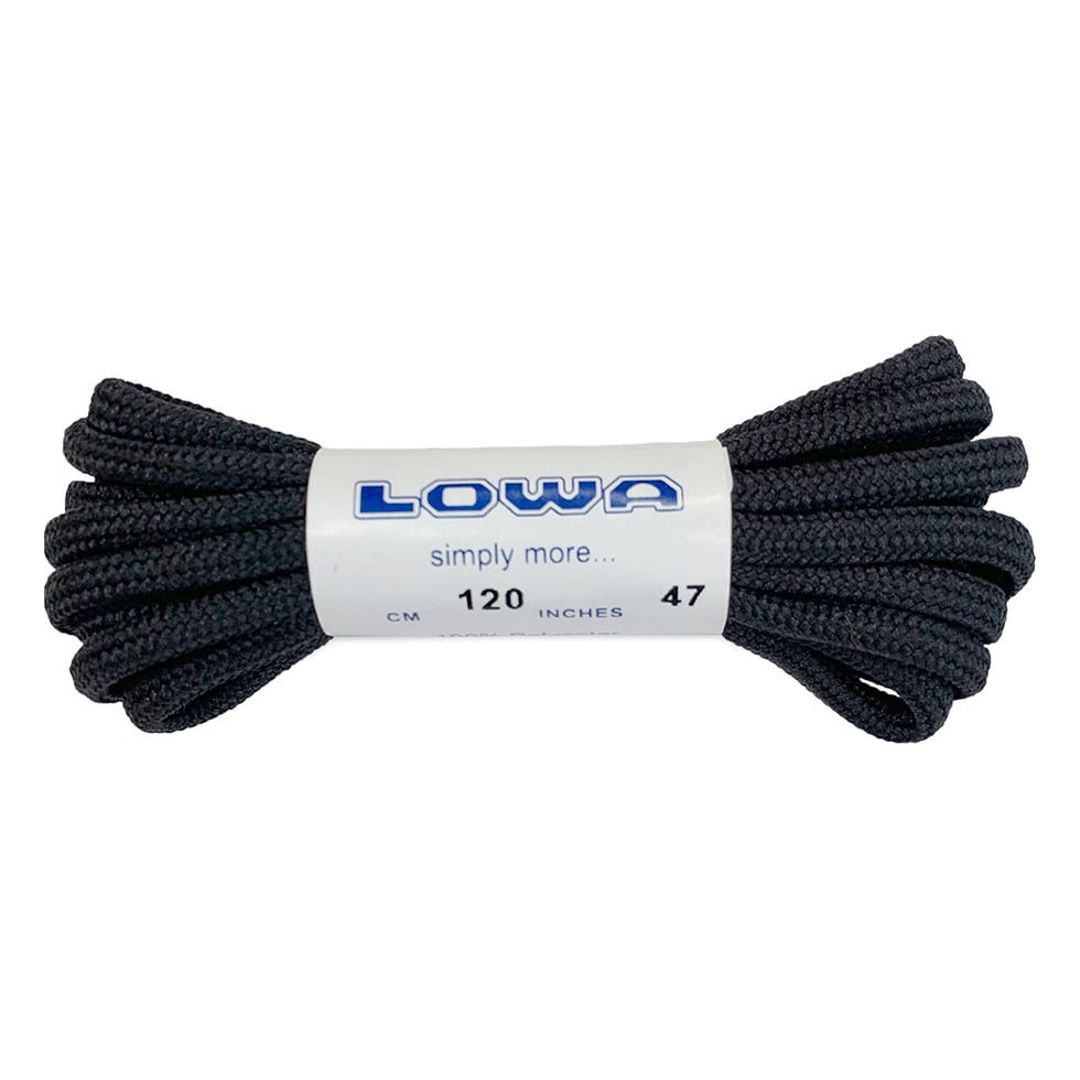 Levně Tkaničky LOWA 120cm ČERNÉ
