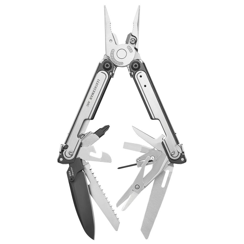 Levně Leatherman kleště multifunkční skládací ARC ŠEDO/STŘÍBRNÉ