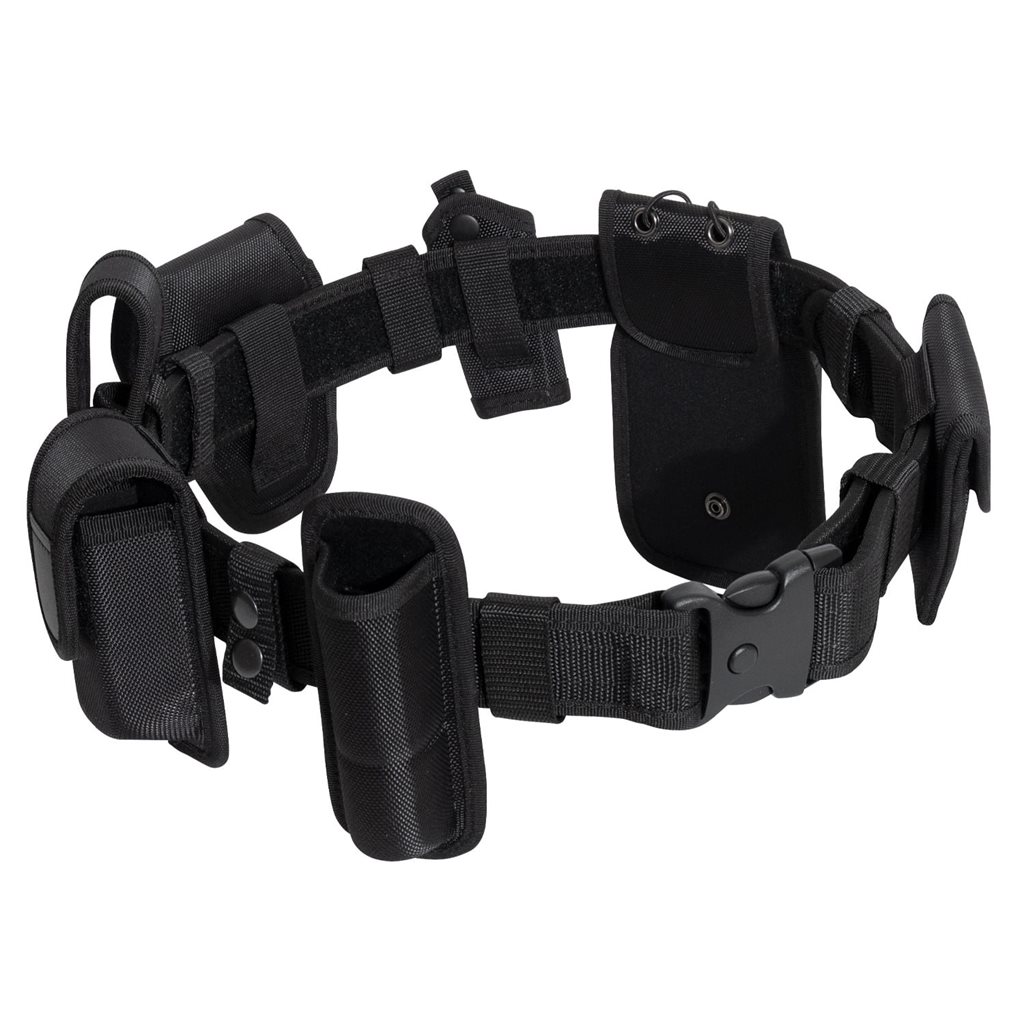 Levně Opasek DELUXE MODULAR DUTY s pouzdry ČERNÝ