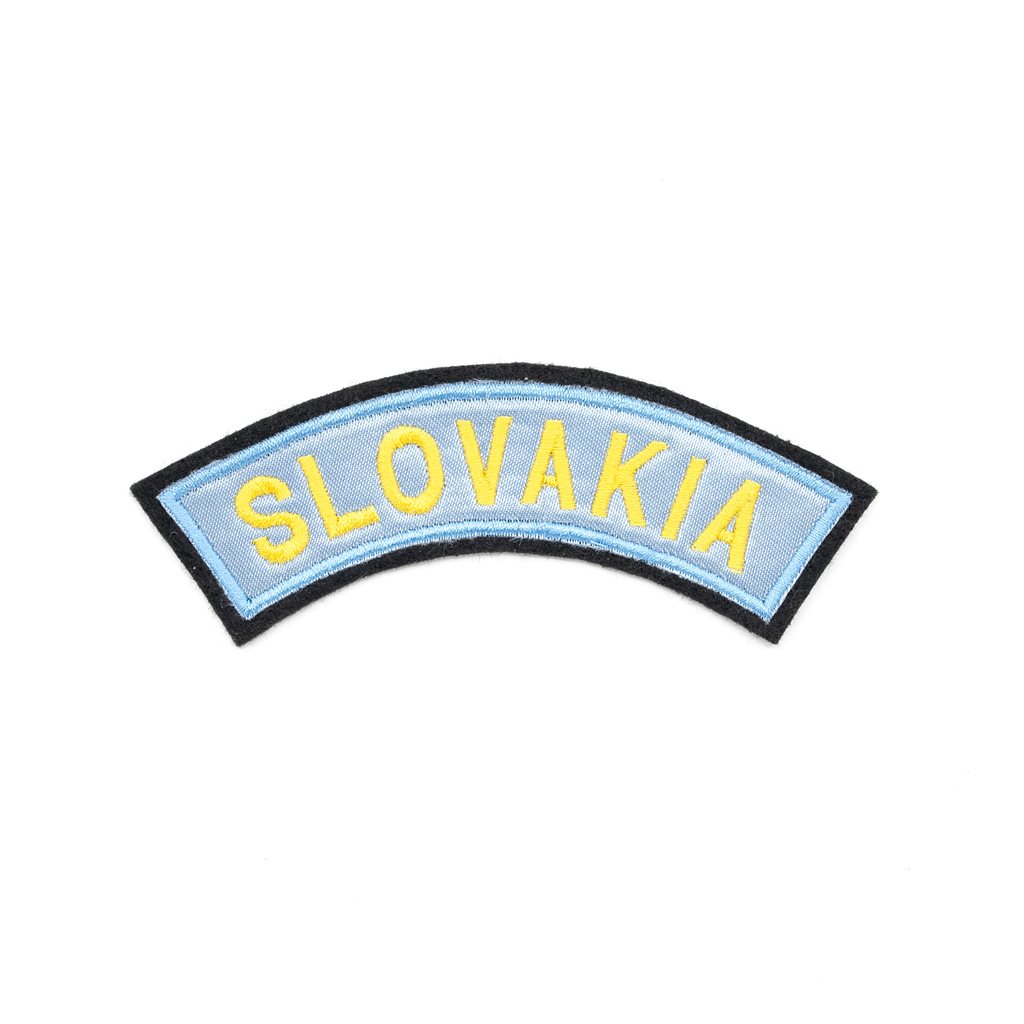 Levně Nášivka oblouček SLOVAKIA světle modrá