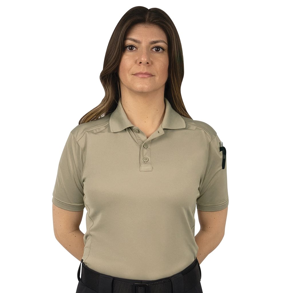 Polokošile dámská TACTICAL PERFORMANCE krátký rukáv SILVER TAN vel. XXL