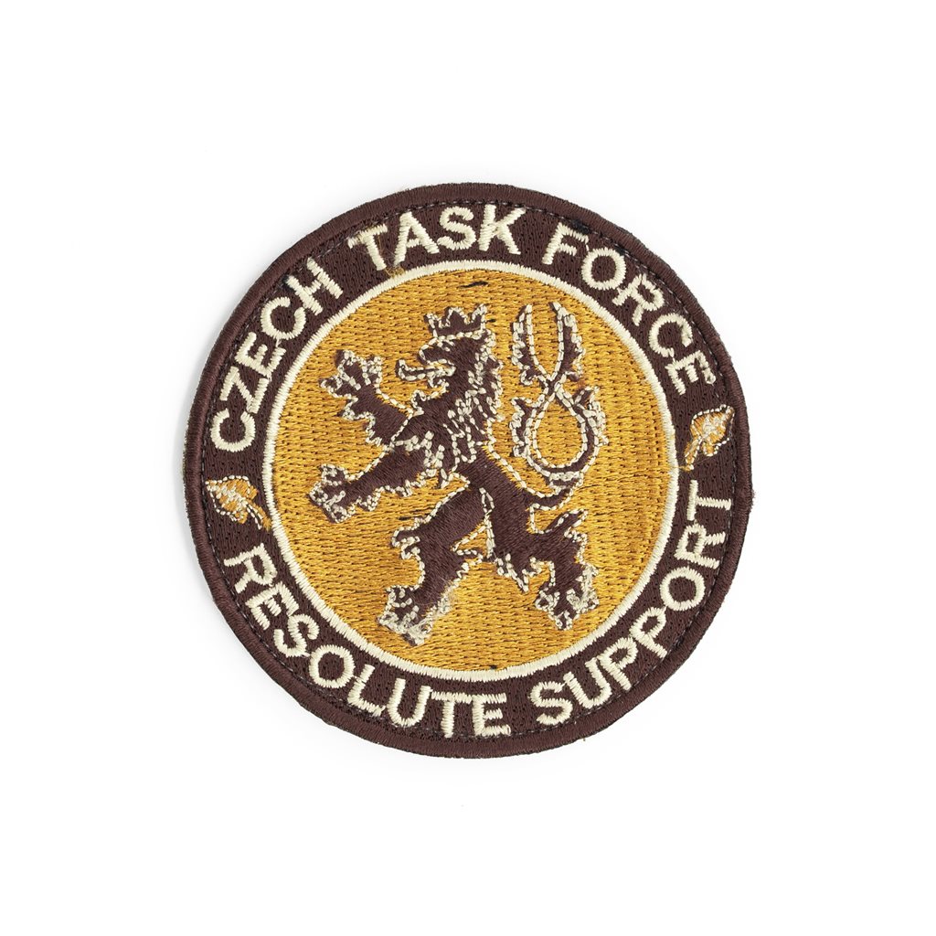 Levně Nášivka CZECH TASK FORCE - RESOLUTE SUPPORT velcro HNĚDÁ