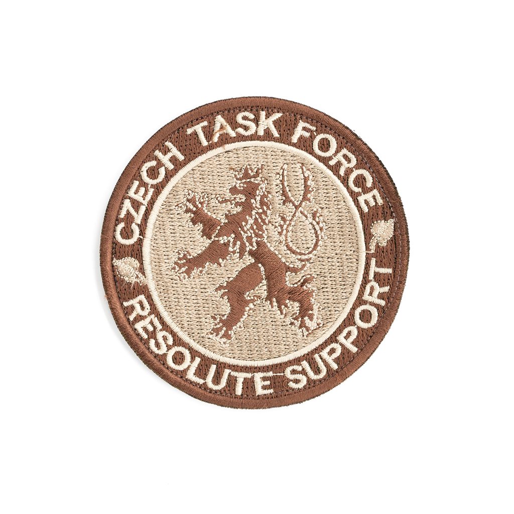 Levně Nášivka CZECH TASK FORCE - RESOLUTE SUPPORT velcro COYOTE